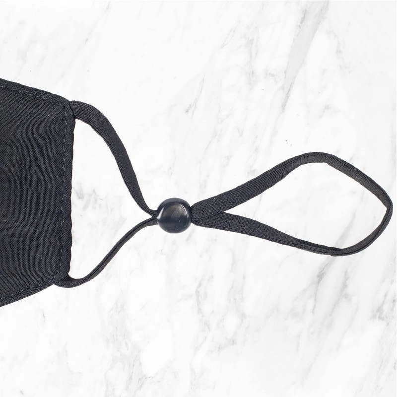 Myga Bamboo Plain Black Charcoal Face Covering - Face Mask