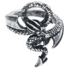 Alchemy Gothic Dragon's Lure Ladies Ring Colour Silver L-XL Pewter,