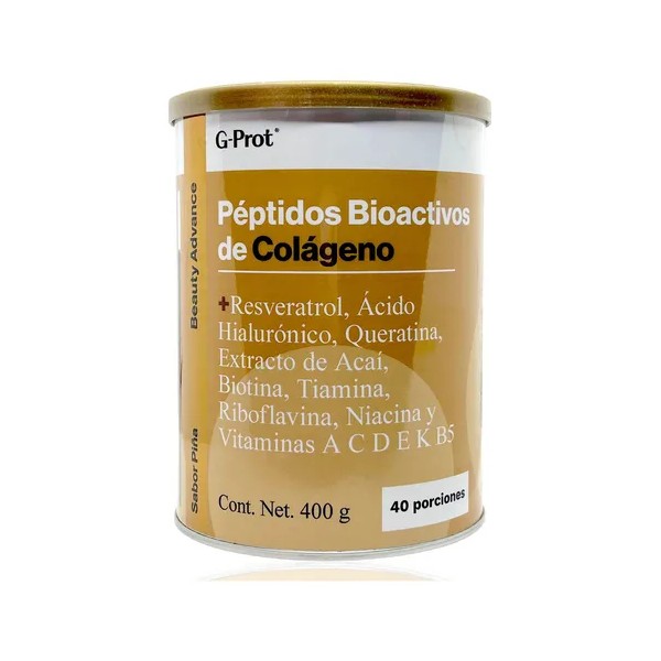 Péptidos De Colágeno Queratina 400 G Piña G-prot