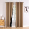 ChrisDowa Cortinas 100 opacas para recámara con forro negro, 2