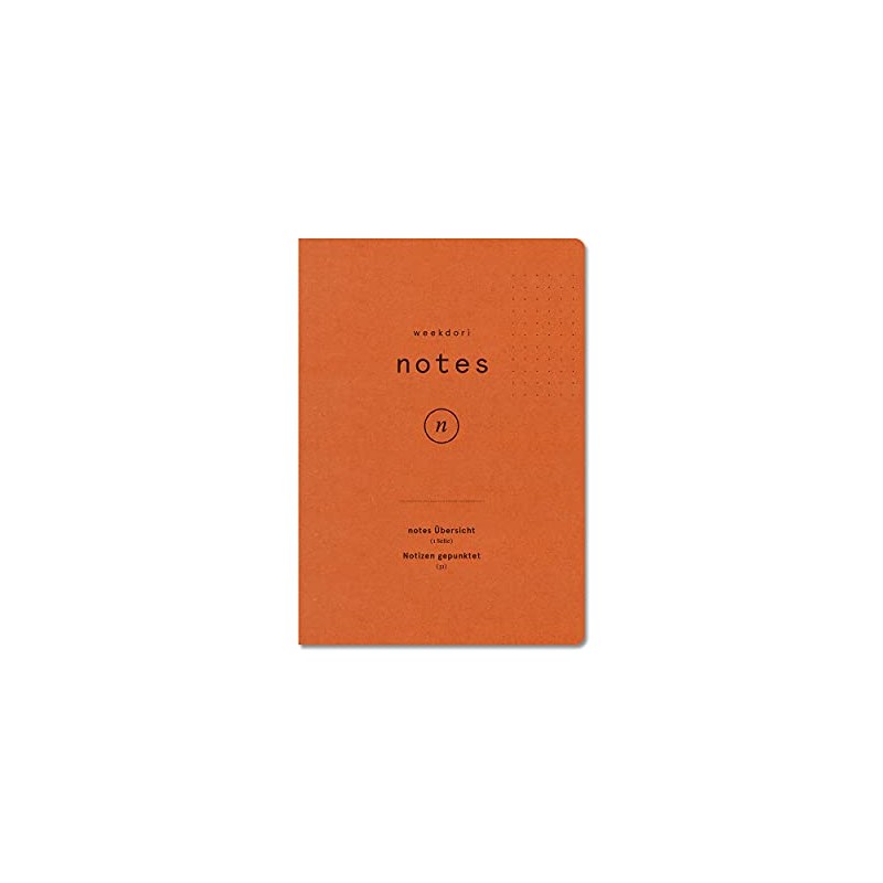 weekview A6 Notebook - Weekdori Dotted - Includes Index (31