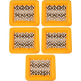 Filtro de aire para motor Honda GX50 47.9CC de 4 tiempos, paquete de 5, 80 mm de largo x 70 mm de ancho x 20 mm, repuesto de plástico amarillo para motor GX-50