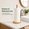 Wooden Paper Towel Holder for Kitchen & Bathroom – Stable