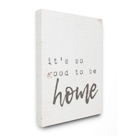 Stupell Industries Its So Good to Be Home Typewriter Typography Canvas Wall Art, 16 x 20, Design by Artist Daphne Polselli