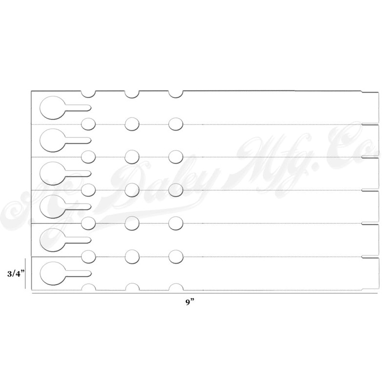 TAGKRAFTERS 9" x 3/4" Tan - 2,000 Pcs - Plastic