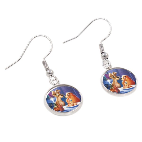 Lady & Tramp Drop Dangle Earring, Silver