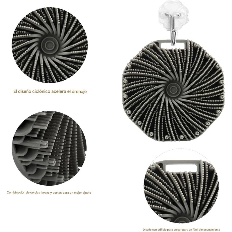 Set de Limpieza de Silicona de 4 Piezas: Cepillos de