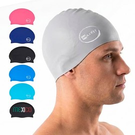Maxfit Gorras de Natacion Adultos Silicona Lisa, Gorra Natacion Mujer y Hombres para Alberca, Gorro Natacion Mujer y Hombre de Ajuste Cómodo y Flexibl