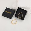 Gacimy 14K Gold Plated Criss Cross Hoop Earrings for Women,