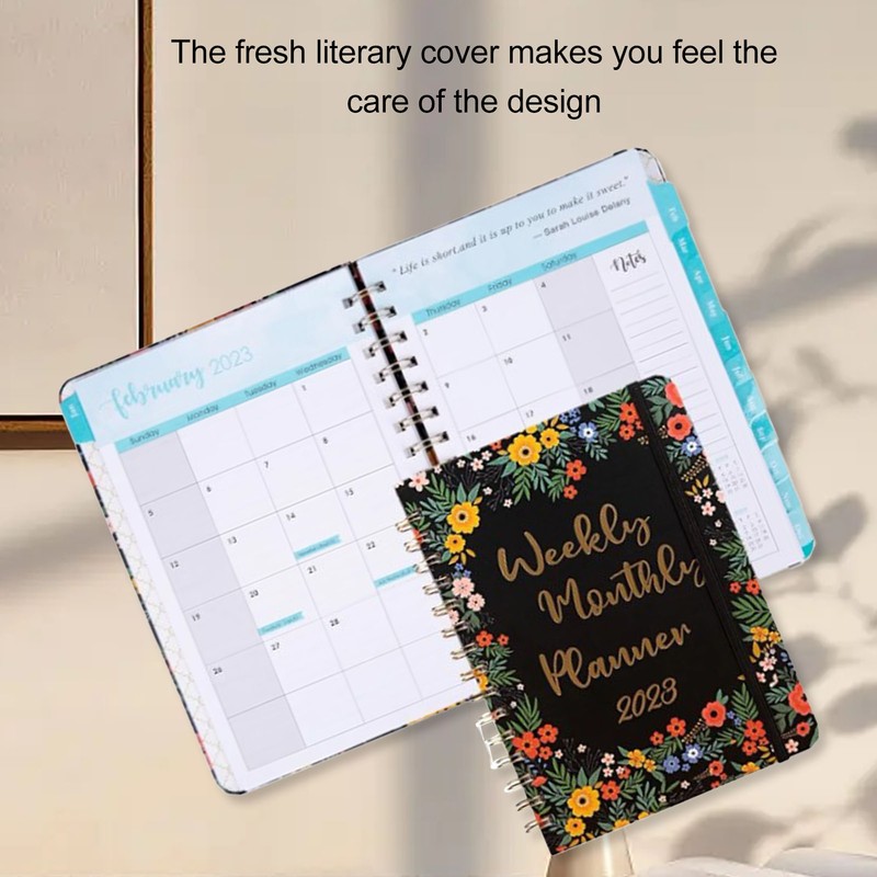 Goal Planner A5 Exquisite Design Premium Paper Spiral Notebook Schedule