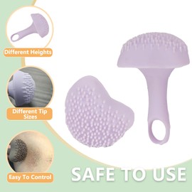 Silicone Fake Freckles Stamp, 2024 New Liquid Freckle Pen, Magic Freckle Stamp, Fake Freckles Stamp Air Cushion, Magic Freckle Stamp for Natural Sunkissed Makeup (Purple)