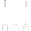 Spectrum Diversified Utility Rack 3 Hook Over The Door, White