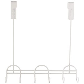 Spectrum Diversified Utility Rack 3 Hook Over The Door, White