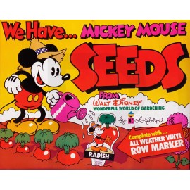 Mickey Mouse seeds advertising poster Replica 14 x 11" Photo