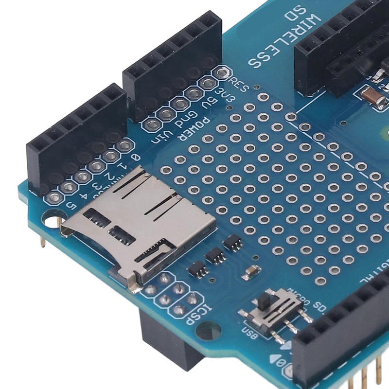 Prototype Screw Shield Wireless On Board Storage Card Slot Terminal