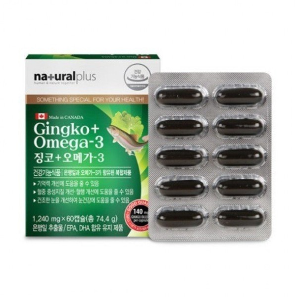 Natural Plus - Ginkgo + Omega 1240mg x 60 capsules