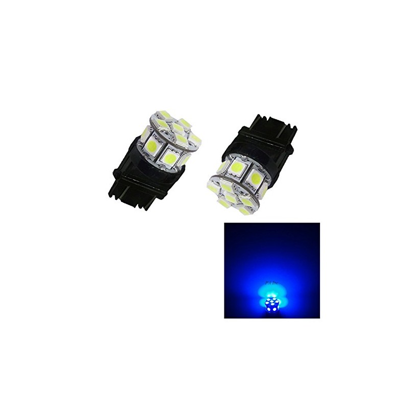 PA LED 2PCS 13SMD 3157 Blue Auto LED Bulb 12V