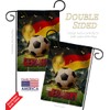 World Cup Germany Burlap Garden Flag Set Wood Dowel Sports