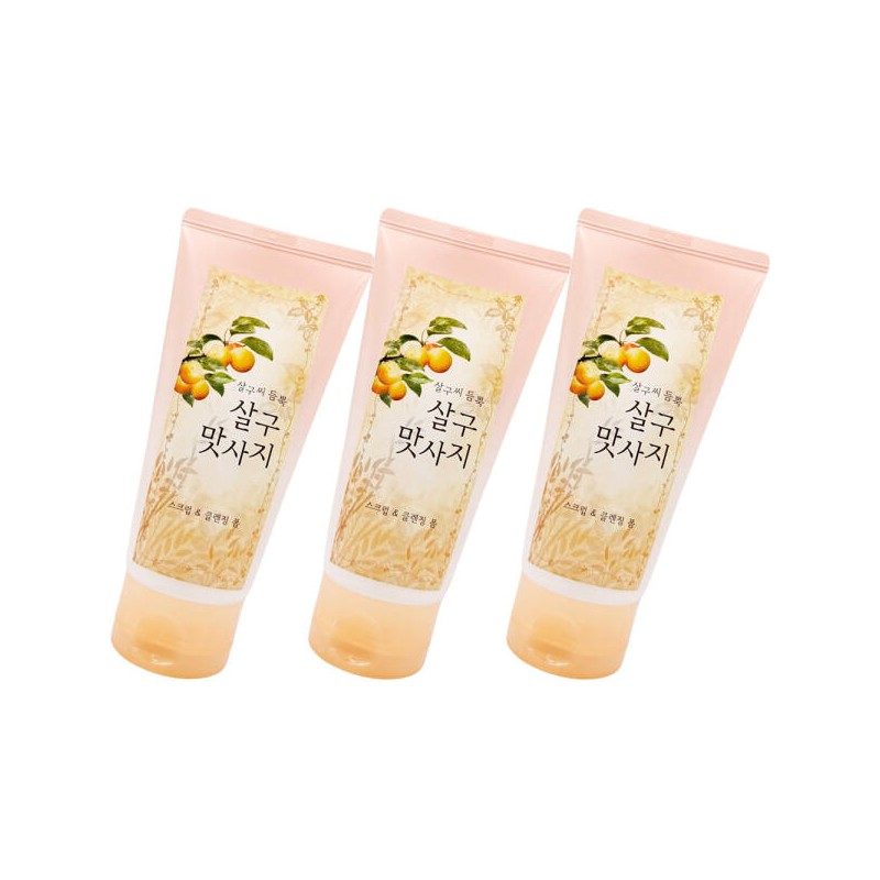 Debon 드봉 살구씨 듬뿍 살구맛사지 스크럽 클렌징 폼 120g x3개
