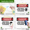 Danger Chock Wheels Before Loading or Unloading OSHA Sign, 10x7