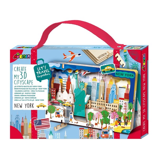 Avenir 6305080 3D City Craft Set, New York, City Miniature
