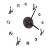Frameless Wall Clock Deer Head 3D Effect Self Adhesive DIY