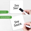 SVNOOC Multiple Use Removable Labels, Dry Wipe Labels Stickers, White,