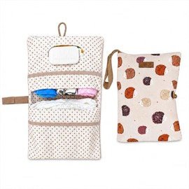 HAMUR Organizador de pañales para bebé, apto para viajar, compacto y plegable, bolsa para carriola de bebé esencial para recién nacidos, imprescindibl