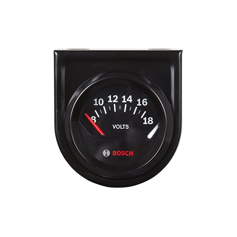 Bosch SP0F000051 Style Line 2" Electrical Voltmeter Gauge (Black Dial