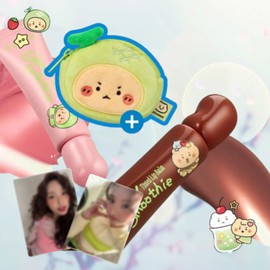 Puy Olive Young Pu [Manggom Collaboration] Glory Smoothie Tinted Lip Balm 9.5g, 3 types (+ Shattered Bear Coin Purse) + Nayeon Photo Card, 2 types / 올리브영 퓌 [망곰 콜라보] 글로이 스무디 틴티드 립밤 9.5g 3종 (+망그러진 곰 동전지갑)+나연 포토카드 2종