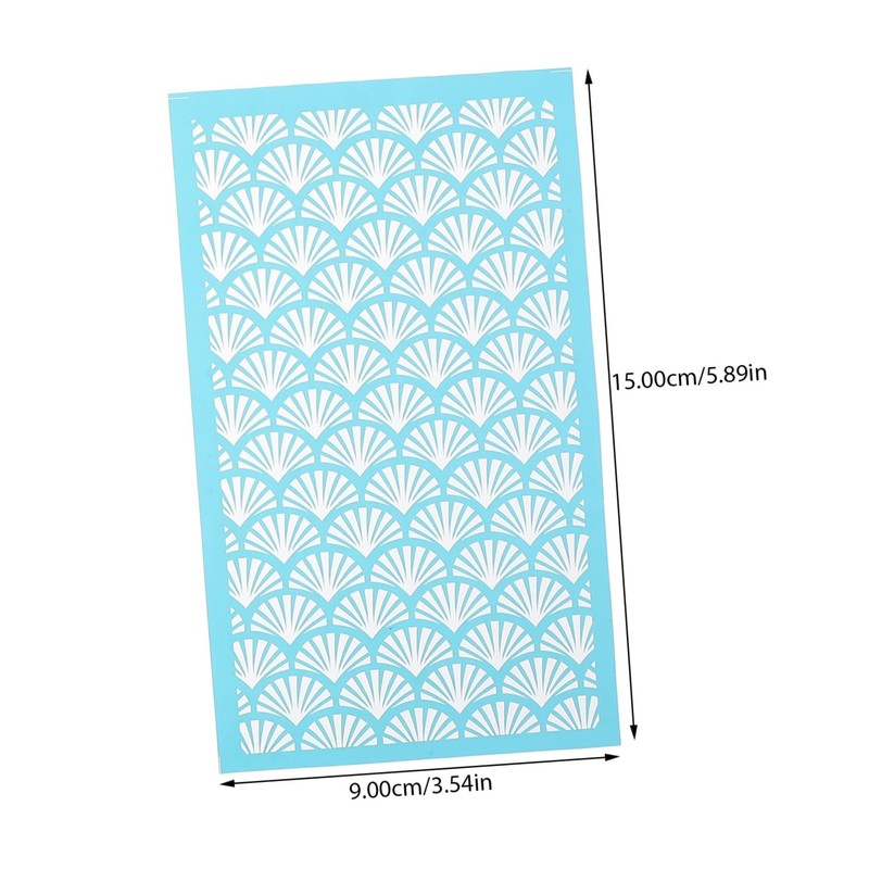 Angoily 3 Sheets Clay Printing Template Screen Reusable Stencil Polymer