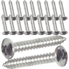 4.8mm x 25mm Pozi Pan Self-Tapping Screws - Marine Grade Stainless Steel A4-316 (Pack of 20)