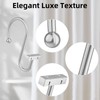 Chrome Shower Curtain Hooks Rings,Rust Proof Shower Curtain Rings for