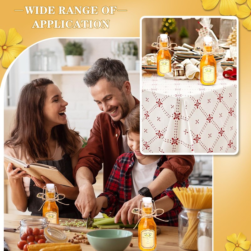 tchrules 16Pcs Vanilla Extract Bottles 5oz Swing Top Glass Bottles