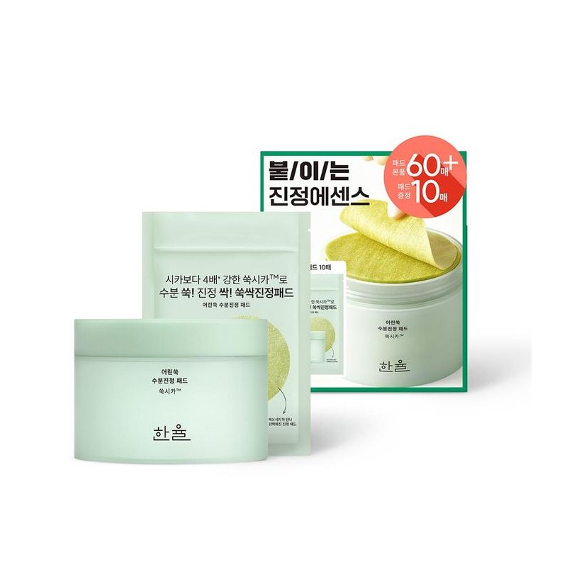 아리따움모현배산점 HANYUL Artemisia Hydrating Soothing Pads Special Set 60 Sheets