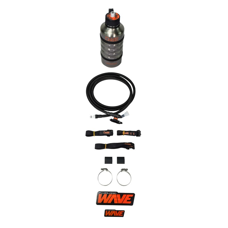 Fluidlogic Wave Stainless Steel Hydration Bottle w/Quick Release Universal Rollbar