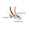 Universal Orange, Direct Burial RG6 Coax, Underground Coaxial Cable, 150