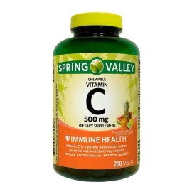 Vitamina C + 500mg Sistema Inmune Inmunidad 200 Tabs Eg I9 Suplemento dietético de apoyo inmunológico, cardiovascular y óseo. La vitamina C es un potente antioxidante y nutriente esencial.