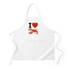 CafePress I Love Lobster BBQ Kitchen Apron with Pockets, Grilling