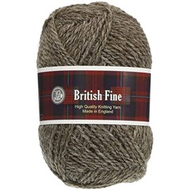 Puppy 10000149 British Fine Yarn, Medium Point, 24 Brown, 0.9 oz (25 g), Approx. 366.7 ft (116 m)