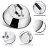 Herogo Cheese Melting Dome, 2 Pieces Stainless Steel Burger Cover