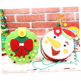 WOONEKY Kids Craft Kit 4 Sets Nonwoven DIY Handbags Art Supplies for Christmas Toddler Art Sets