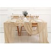 1 Pack Beige 10FT Table Runner Cheesecloth