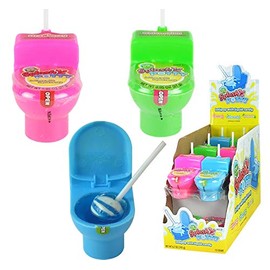 Koko's Dip-N-Lik Splash Potty Lollipop Candy - 12 Count Display Box