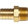 Anderson Metals-57001-1208 Brass Hose Fitting, Connector, 3/4" Barb x 1/2"