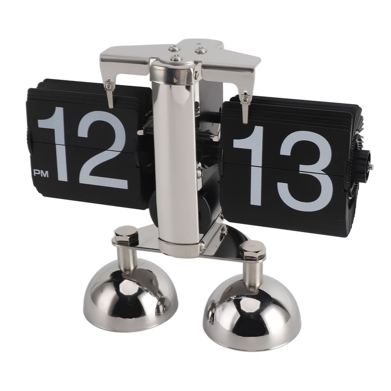 Retro Digital Flip Down Clock Flip Desk Clock Mechanical Battery