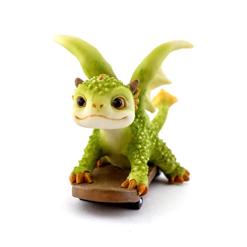 Rex The Green Dragon - Mini Collectible Fantasy Figurine (The