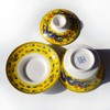 Gaiwan Tea Cup Chinese Dargon Sancai Cover Bowl Lip Coaster