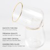 Lysenn Stemless Wine Glasses Set of 4 - Premium Hand