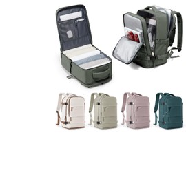 WEPLAN Backpack for Ryanair 40 x 20 x 25 cm Hand Luggage Backpack Women Men Aeroplane Travel Backpack with Shoe Compartment for Easyjet Hand Luggage 45 x 36 x 20 Carry on Luggage Backpack Travel